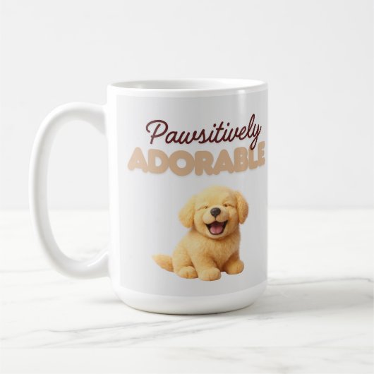 Pawsitively Adorable  コーヒーマグカップ (左)