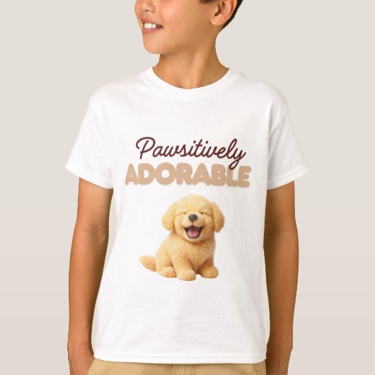 Pawsitively Adorable  Tシャツ (正面)