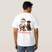 Pawsitively Peaceful: Santa’s Serene Pet Moment Tシャツ (裏面フル)