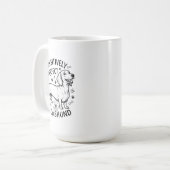 "Pawsitively Perfect" ダックスフンド ビストロ マグ (正面左)
