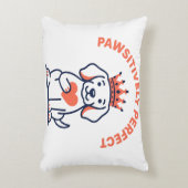 Pawsitively Perfect Royal Dog Nursery Decor アクセントクッション (正面(垂直))