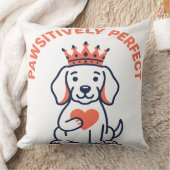 Pawsitively Perfect Royal Dog Nursery Decor クッション (ブランケット)