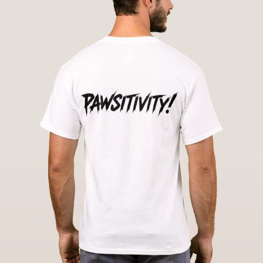 Pawsitivity_Unleash_Joy!B Tシャツ (裏面)