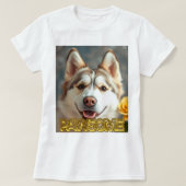  PAWsom! Cute Husky Tee Tシャツ (デザイン正面)