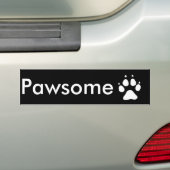 Pawsomeのバンパーステッカー バンパーステッカー (車上)