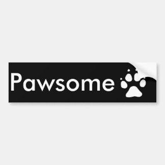 Pawsomeのバンパーステッカー バンパーステッカー