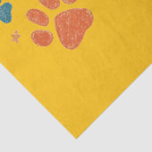 Pawsome MOMお洒落グラフィックとPawsカラフル 薄葉紙 (詳細)