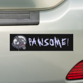 、PAWSOME pawsome! バンパーステッカー (車上)