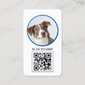 Pawsomely Professional: 犬の写真ソーシャルメディア 名刺 (裏面)