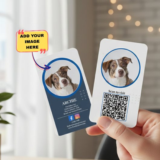 Pawsomely Professional: 犬の写真ソーシャルメディア 名刺