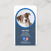 Pawsomely Professional: Dog Photo Social Media  名刺 (正面)