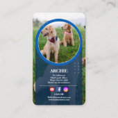 Pawsomlyプロフェッショナル: Dog Photoソーシャルメディア 名刺 (正面)