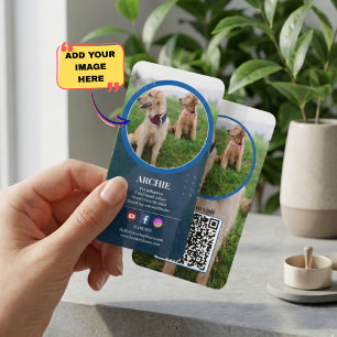 Pawsomlyプロフェッショナル: Dog Photoソーシャルメディア 名刺