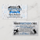 PawsPartners.orgのカスタムのボランティア 名刺 (正面/裏面)