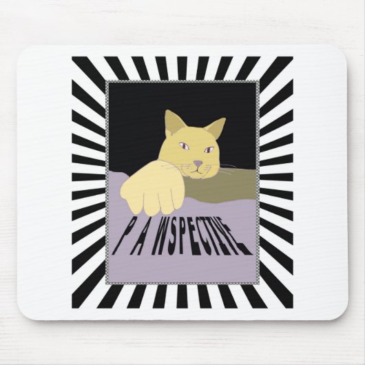 Pawspective Cat Art in Perspective マウスパッド (正面)