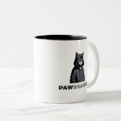 PAWSSASSIN - フードキャット コーヒーマグ ツートーンマグカップ (正面右)