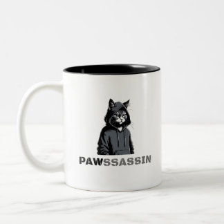 PAWSSASSIN - フードキャット コーヒーマグ ツートーンマグカップ