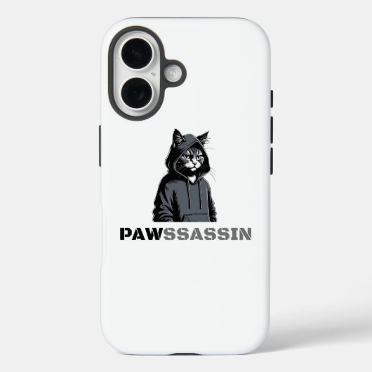 PAWSSASSIN 猫のスマホケース Case-Mate iPhoneケース (裏面)