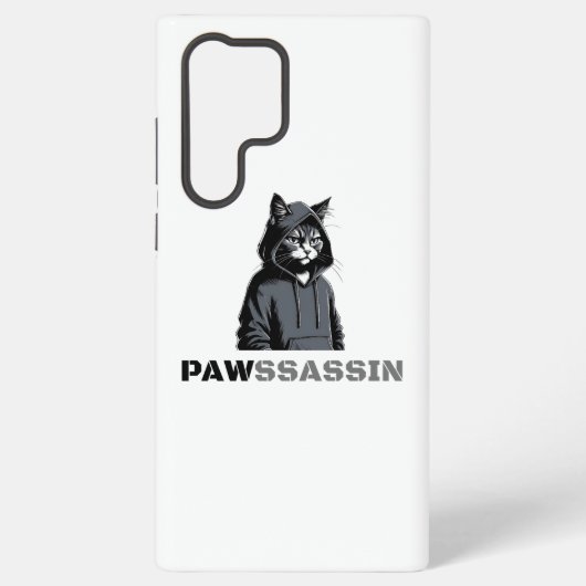 PAWSSASSIN 猫 Samsung ケース (裏面)