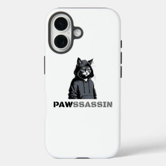 PAWSSASSIN Cat Phone Case iPhone 16ケース