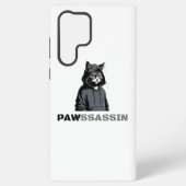 PAWSSASSIN Cat Samsung Case Galaxyケース (裏面)