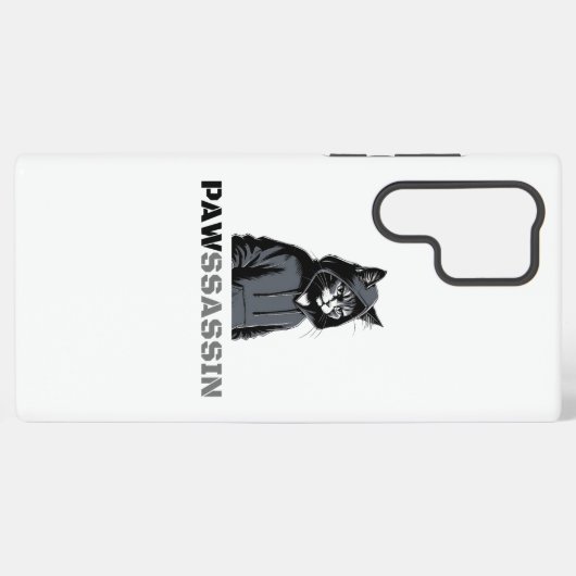 PAWSSASSIN Cat Samsung Case Galaxyケース (裏面横)