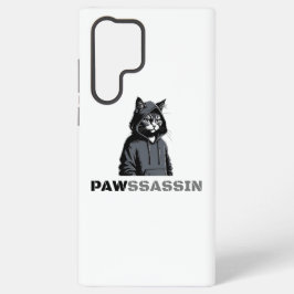 PAWSSASSIN Cat Samsung Case Samsung Galaxy S22 Ultraケース
