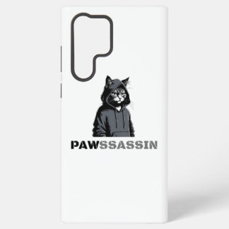 PAWSSASSIN Cat Samsung Case Samsung Galaxy S22 Ultraケース