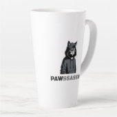 PAWSSASSIN Latte Mug – Hood Cat Energy カフェラテマグ (右アングル)