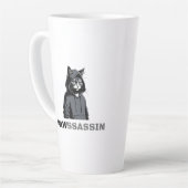 PAWSSASSIN Latte Mug – Hood Cat Energy カフェラテマグ (左アングル)