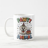 Pawty Animal | Pet Celebration Humor   コーヒーマグカップ (左)