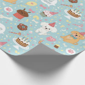Pawty Time! Dog Birthday ラッピングペーパー (角)