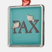PAX (平和)のオーナメントの鳥 メタルオーナメント (左)