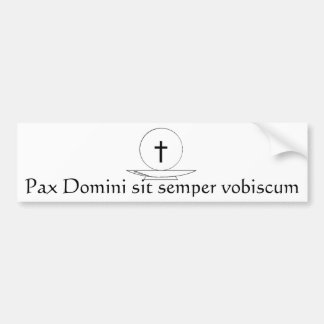 PAX Dominiはsemperのvobiscumを坐らせます バンパーステッカー