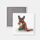 Pax & Huey Christmas Stocking マグネット (正面/裏面)