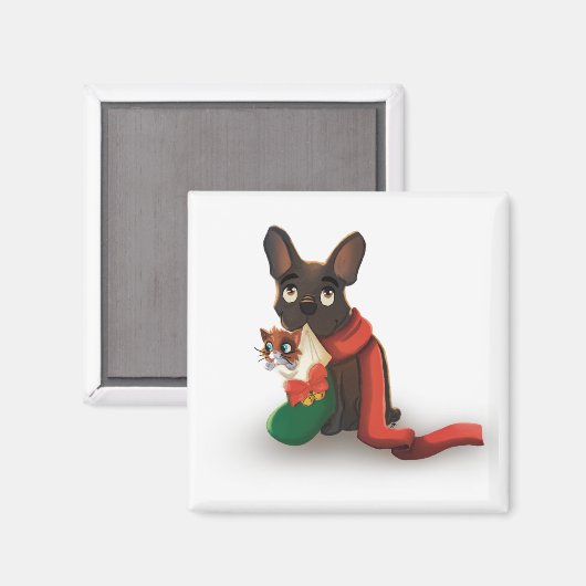 Pax & Huey Christmas Stocking マグネット (正面/裏面)