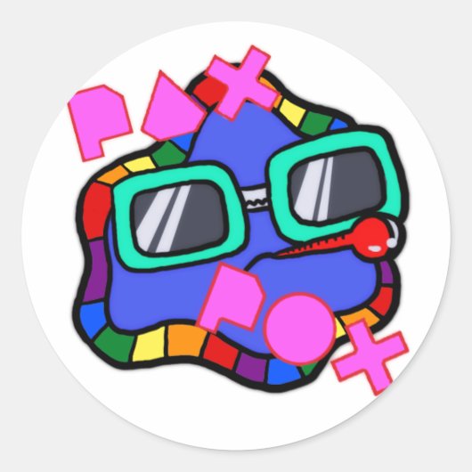 Pax Pox LGBTQスタンプ ラウンドシール (正面)