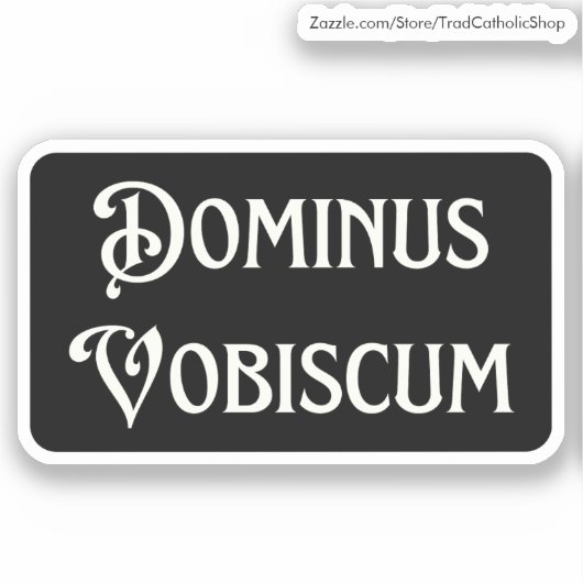 Pax Tecum可愛いラテン・カトリック平和Be With You St シール (正面)