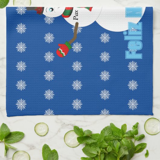 Pax The snowman キッチンタオル (折り畳み)