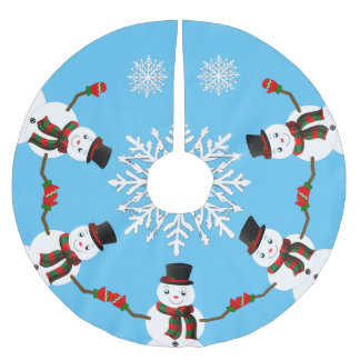 Pax the snowman ブラッシュドポリエステルツリースカート