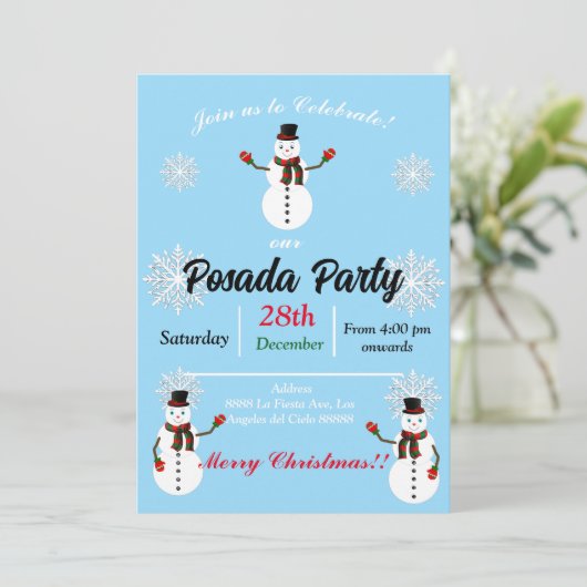 pax the snowman party  招待状 (スタンド正面)