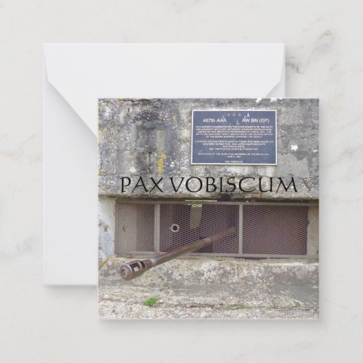 PAX VOBISCUM ノートカード (正面)
