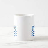 PAXOSギリシャ、太陽の波 コーヒーマグカップ (中央)