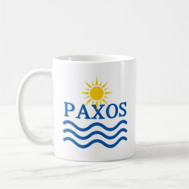 PAXOSギリシャ、太陽の波 コーヒーマグカップ