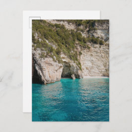 Paxos Caves Greece Coastal Postcard (no text) ポストカード