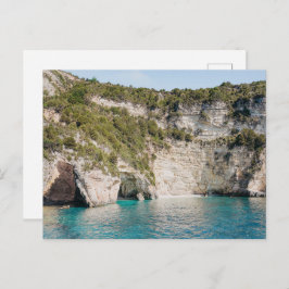 Paxos Caves Greece Coastal Postcard (no text) ポストカード