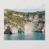 Paxos Caves Greece Coastal Postcard (no text) ポストカード (正面)
