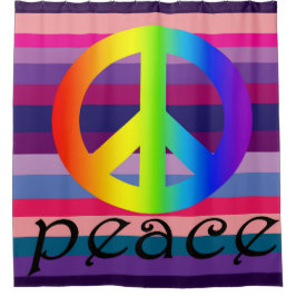 Paxspirationの平和シャワー・カーテン シャワーカーテン