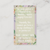 Pay it Forward Random Act Kindness Cute Wildflower 名刺 (裏面)