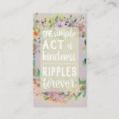 Pay it Forward Random Act Kindness Cute Wildflower 名刺 (正面)